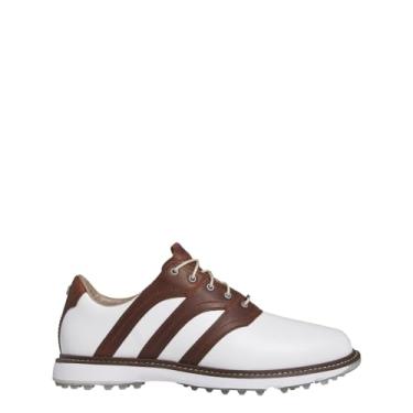 Imagem de adidas Tênis de golfe masculino Mc Z-Traxion Spikeless, Branco nuvem/cor do fornecedor/prata metálico, 45