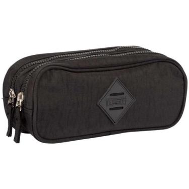 Imagem de Estojo Sestini 2 Compartimentos Crinkle Preto - 075507-01
