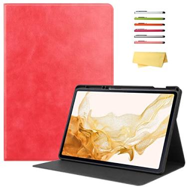 Imagem de UUcovers Capa de 12,4 polegadas para Samsung Galaxy Tab S8 Plus/S8+ 2022/S7 FE 2021/Tab S7 Plus/S7+ 2020 (SM-X800/T730/T970) com suporte para caneta S e [despertar/hibernar automaticamente] capa