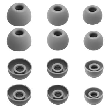 Imagem de Pontas de silicone para fones de ouvido Beats Studio Buds+/Beats Fit Pro pontas de substituição para fones de ouvido Beats, 6 pares, prata