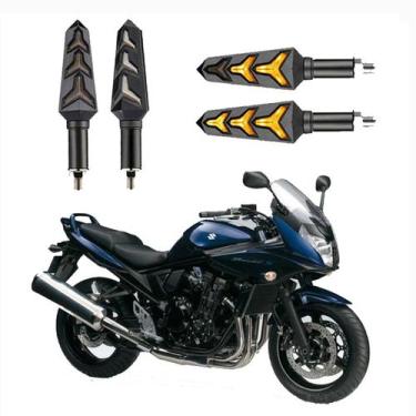 Imagem de KIT 4 Seta Sequencial Pisca de Led Universal Modelo P09S Estrela Moto 