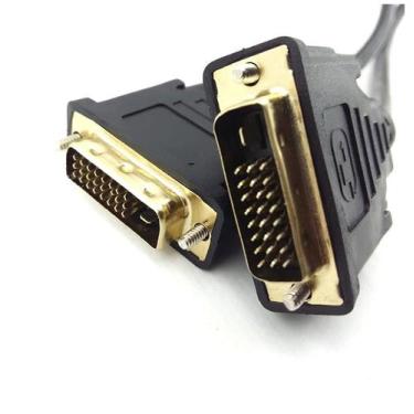 Imagem de Cabo de Vídeo DVI 24+1 PINOS 1,5 Metros para Computador Monitor Placa 