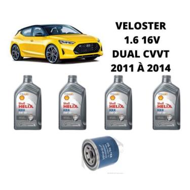 Imagem de Kit troca de oleo hyundai veloster 1.6 2011 a 2014 - SHELL