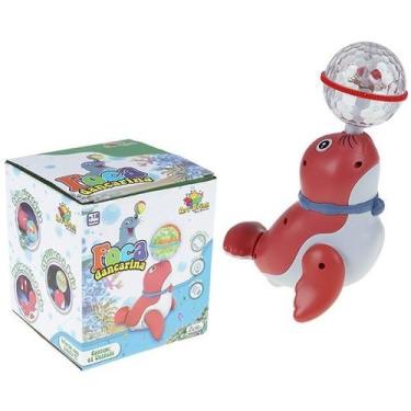 Imagem de Foca Dançarina Empina Bola com LUZ e Som ART BRINK, Vermelho