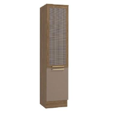 Imagem de Paneleiro 50cm Botanic com 2 Portas M626 Kappesberg, Nogueira e Fendi