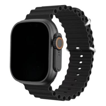 Imagem de Smartwatch Relógio Ultra 49mm Preto Inteligente Homens Mulheres Ios E 