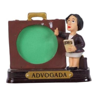Imagem de Boneco Profissional Advogada c/Porta Foto Decoração 8cm - Zona Livre