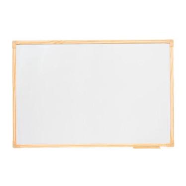 Imagem de Quadro Branco 60x40 cm Lousa Com Moldura Madeira Pinus Stalo c