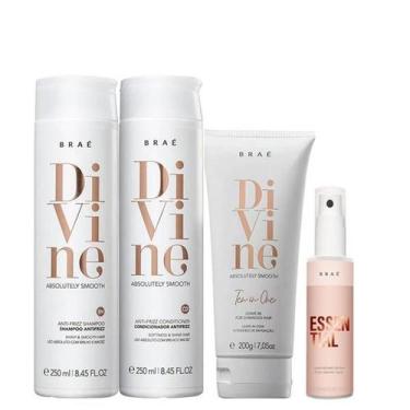 Imagem de Bráe Kit Divine Duo 250ml Leave-in 200g e MINI Essential 60ml - BRAÉ