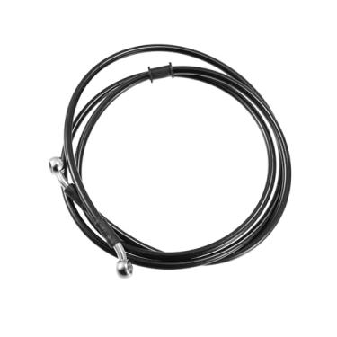 Imagem de ACROPIX 190 cm de comprimento 10 mm ID motocicleta linha de freio hidráulico tubo de mangueira de óleo cabo trançado de aço inoxidável para quadriciclo motocross bicicletas esportivas preto peças de
