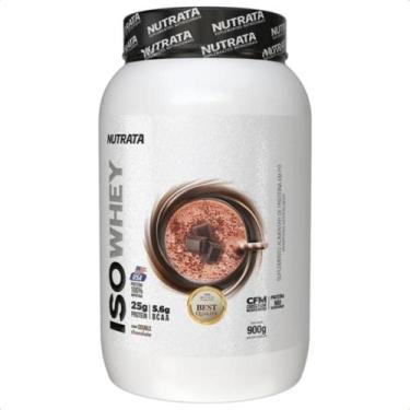 Imagem de ISO Whey Protein 25g de Proteina 900g Nutrata, Double Chocolate