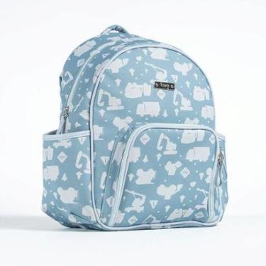 Imagem de Mochila de Maternidade Hug Caminhões Azul Bebê-Masculino