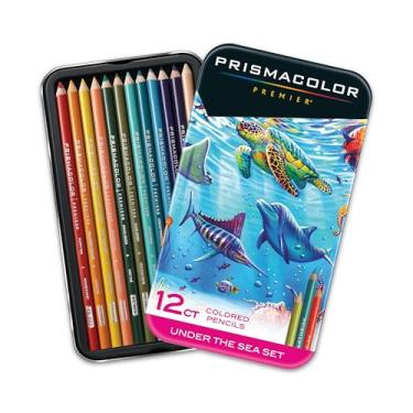 Imagem de Prismacolor Lápis de cor Premier, núcleo macio, conjunto sob o mar, coloração adulto, 12 unidades