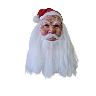 Imagem de Máscara Papai Noel Realista c/ Óculos Fantasia Natal - Lynx Produções 