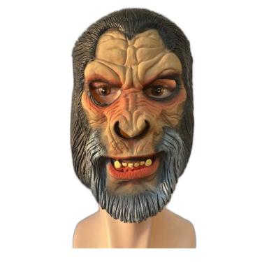 Imagem de Fantasia Máscara Macaco Filme Látex c/ elástico Halloween - Blook, Mar