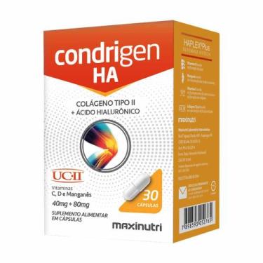 Imagem de Condrigen H.A. Colágeno Tipo 2 + Ácido Hialurônico 30 Cáps Maxinutri
