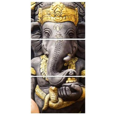 Imagem de Quadro Lord Ganesha Estatua Decorativo para Sala Parede - IQ Quadros