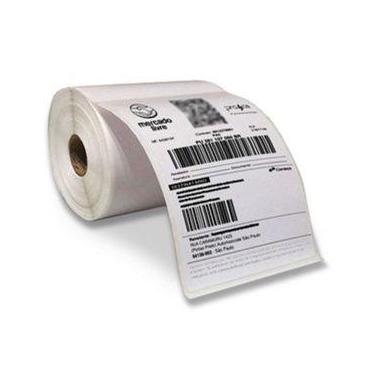 Imagem de Bobina Etiqueta Térmica 100x150 Com 200 Etiquetas Serrilha - SHALOM