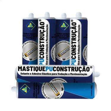 Imagem de Kit Com 6 Tubos Mastique Pu Para Junta De Dilatação Branco