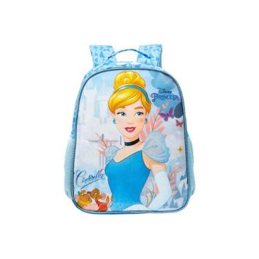 Imagem de Mochila Escolar De Costas Cinderela Disney Princess 13092 - Xeryus