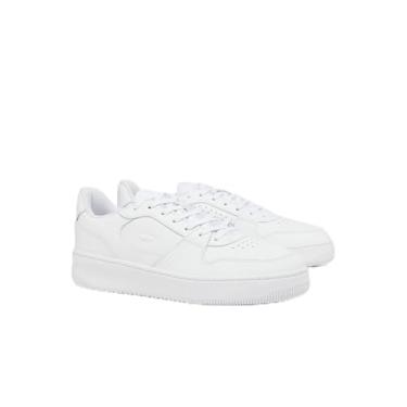 Imagem de Lacoste Conjunto de tênis masculino L001, Branco/Branco, 43