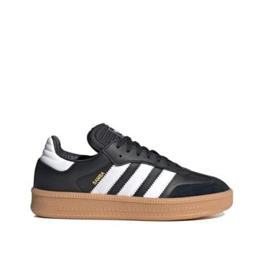 Imagem de adidas Tênis masculino Samba XLG 70S Tennis Stars Clean Cut Ton (preto e branco, EUA 4,5M/5,5F), Preto, branco, 5.5 Women/4.5 Men