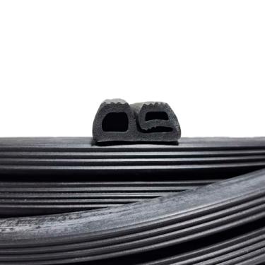 Imagem de Borracha Dupla Gaxeta P/Porta Câmara Fria Frigorífica - 1 Metro Borrachas Londrina