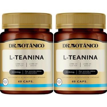 Imagem de L-TEANINA + Magnésio Dimalato DR. BOTANICO 60 Cápsulas Kit 2 Unidades
