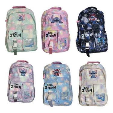 Imagem de Mochila Escolar Lilo Stitch Infantil Volta As Aulas Bolsa Envio Sortid