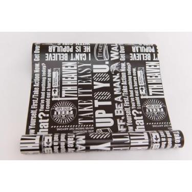 Imagem de Papel De Parede Adesivo Vinílico Palavras Frases 45 Cm X 10 Metros - F