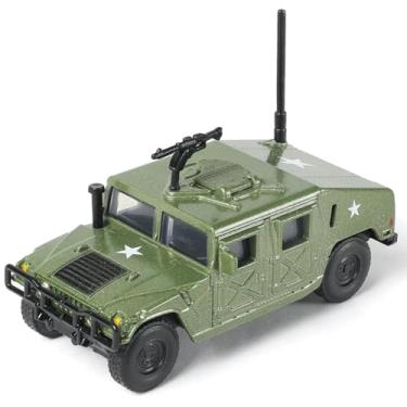 Imagem de NUOTIE 1/64 Hummer H1 Car Model Military Truck Off Road Vehicle Die-cast Metal Model Kit Military Armored Car Multifunctional Truck Armored for Adults Collection or Gift