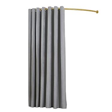 Imagem de Divisória de privacidade de vestiário simples e portátil para vestiário, kit de cortina removível, moldura de metal resistente, fácil de instalar e usar