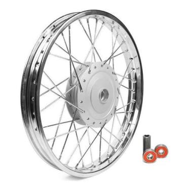 Imagem de Roda Dianteira 4mm Honda Biz 125 Biz 110 + Rolamento/Espaçador
