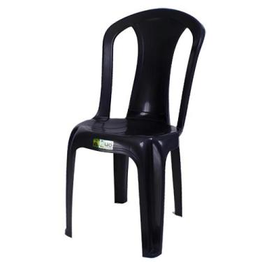 Imagem de Cadeira De Plastico Bistro Preto Sem Braço - Duo - Duoplast