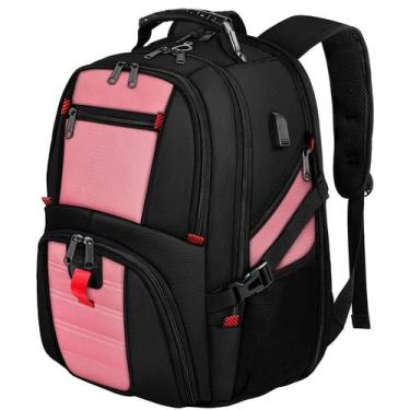 Imagem de Mochila de viagem YOREPEK Extra Large 50L resistente à água rosa