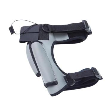 Imagem de YIJU Alça do suporte da faca da perna de mergulho, suporte de faca de coxa ajustável para caminhadas, camping, rafting, espingarda, esportes aquáticos, Cinza