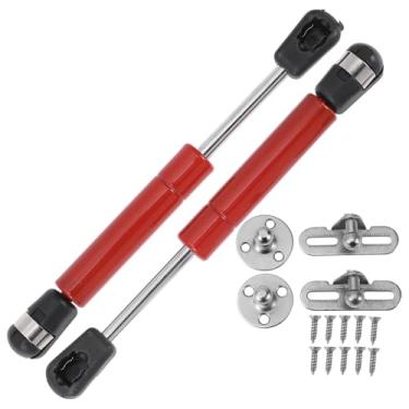 Imagem de X AUTOHAUX 150 mm/5,91" Amortecedores a gás 45N Molas a gás vermelho aço carbono 2 conjuntos RV carro caixa de armazenamento tampa caixa de armazenamento capa de porta de armário