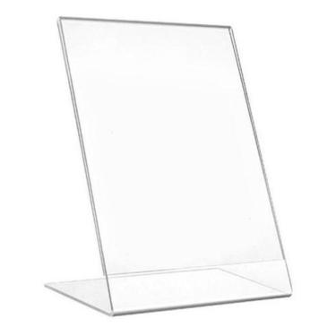 Imagem de Display Expositor Em L Tamanho A5 10 Peças Ps Mesa - Luvi