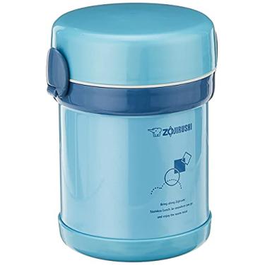 Imagem de Zojirushi Ms. Bento, frasco de almoço inoxidável, tamanho único, azul-piscina