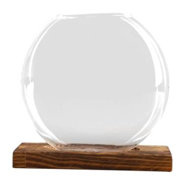 Imagem de XLWLLNJ Vaso de flores hidropônico, arranjo de flores, recipiente de exposição, vaso de vidro decorativo portátil para festa, estante de cozinha, Transparente