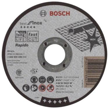 Imagem de Disco de Corte 4.1/2''x3/64''x7/8'' Best Aço Inox Bosch - 000097