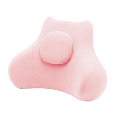 Imagem de Kokiya Almofada de apoio lombar Almofadas de cintura Almofadas de costas macias e multifuncionais, Rosa