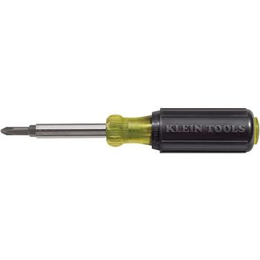 Imagem de Klein Tools Chave de fenda multibits 32476 5 em 1 com 2 fendas, 2 Philips e 1 ponta de chave de porca