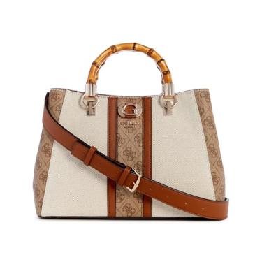 Imagem de GUESS Bolsa Kerima Bamboo Girlfriend, logotipo natural/latte, Logotipo natural/latte, One Size