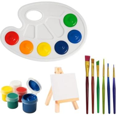 Imagem de Kit de Pintura Completo – Mini Tela + Paleta Godê + Conjunto de Pincéis + Tintas Guache – Ideal para Crianças e Iniciantes – Criatividade e Diversão Garantidas