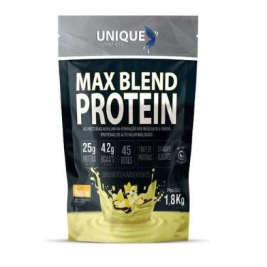 Imagem de Max Blend Protein 1800g Sabor Baunilha Unique Nutrition