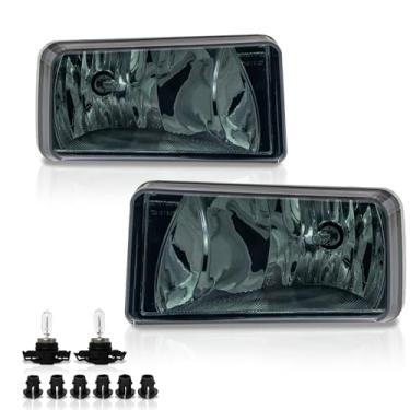 Imagem de VPIMOZO Lente fumê de faróis de neblina compatível com Chevy Silverado 07-13 Avalanche/Suburban 07-15 Tahoe 2015 Suburban com lâmpadas kit de faróis de neblina 1 par