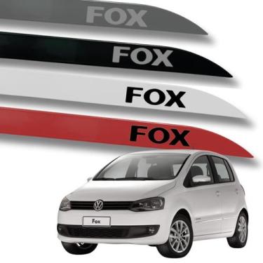 Imagem de Jogo Friso Lateral Fox Ponta de Faca Grafia Cores Volks - Macall, Bran