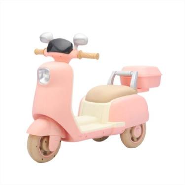 Imagem de Lambreta Elétrica Infantil Rosa Luz Led Bivolt Música Baú - BANG TOYS