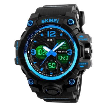 Imagem de Relógio Masculino Esportivo Digital Skmei 1155 50M Azul